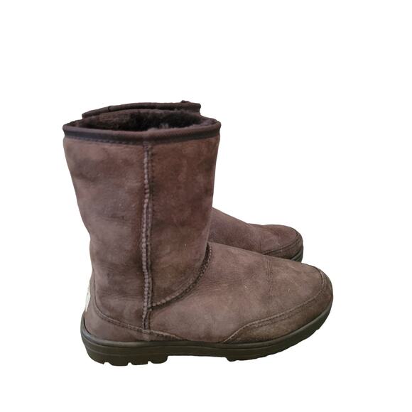 UGG Women's Short II Classic Brown Boots Size 6 - Picture 5 of 7